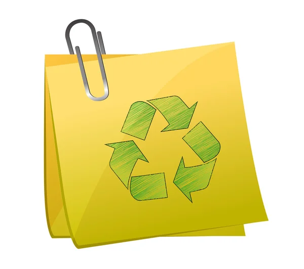 Recyclingschild — Stockfoto