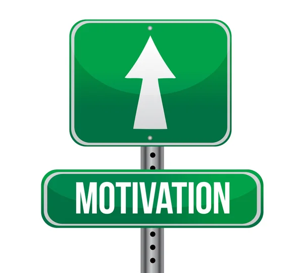 Motivazione segno verde — Foto Stock