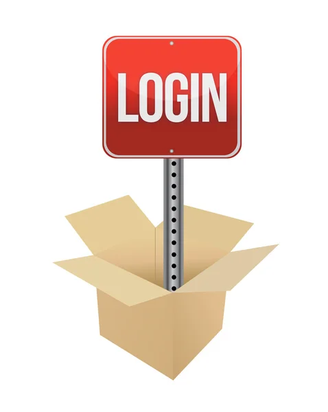 Login sign — Stock Photo, Image