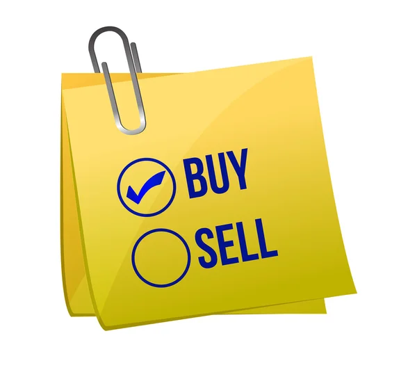 Vender ou comprar post — Fotografia de Stock