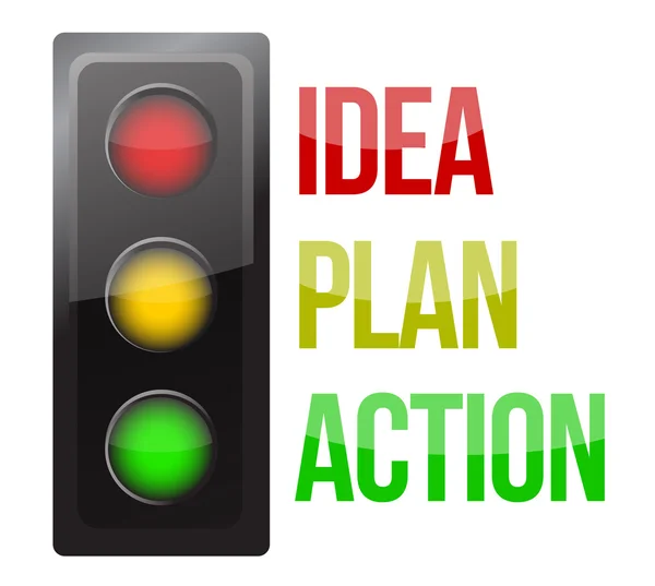 Traffic light design planning business — Stock Photo, Image