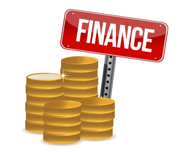 Assine Finanças — Fotografia de Stock