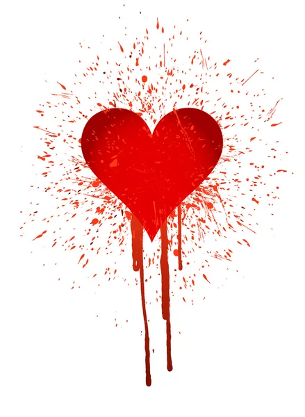 Illustration of abstract grunge heart — Stock Photo, Image