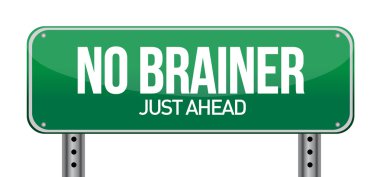 Hayır beyin, sadece önde yeşil yol levhası