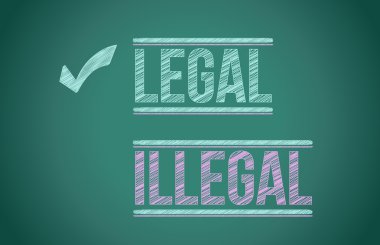 legal vs illegal clipart
