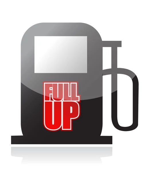 Pompa e le parole Fuel Up sul davanti — Foto Stock