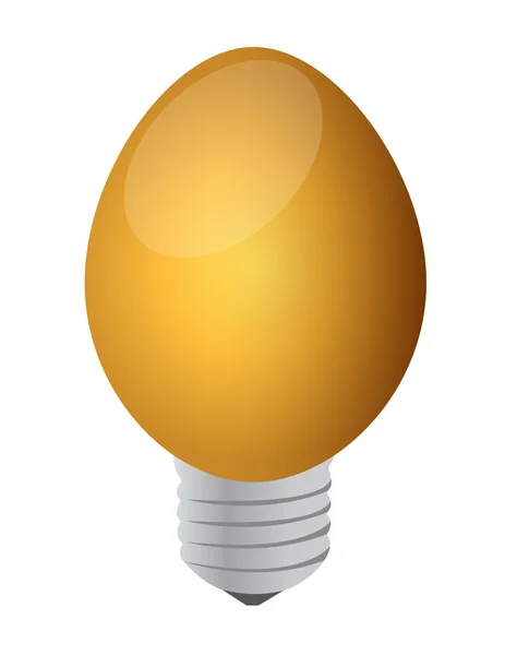Ein Glühbirnen-Ei — Stockfoto