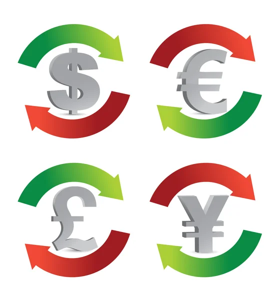 Символ валюты — стоковое фото