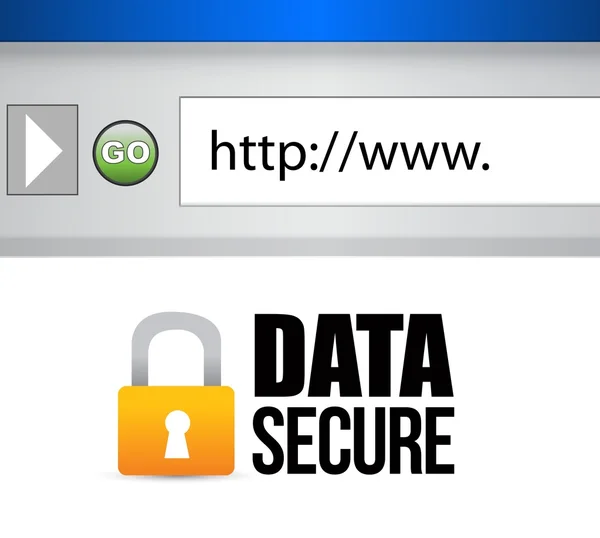 Image of a data secured message. — Stock Photo, Image