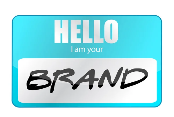 Hello I am your Brand — Stock Photo, Image