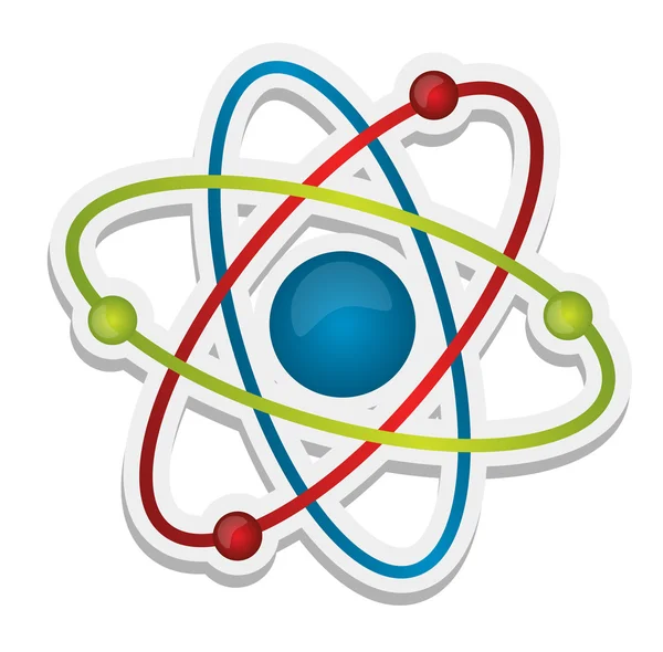 Abstract science icon of atom — Stock Photo, Image