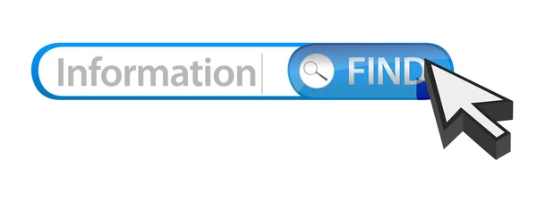 寻找信息的概念设计 — 图库照片
