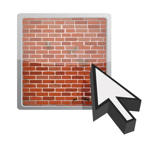 Firewall button — Stock Photo, Image