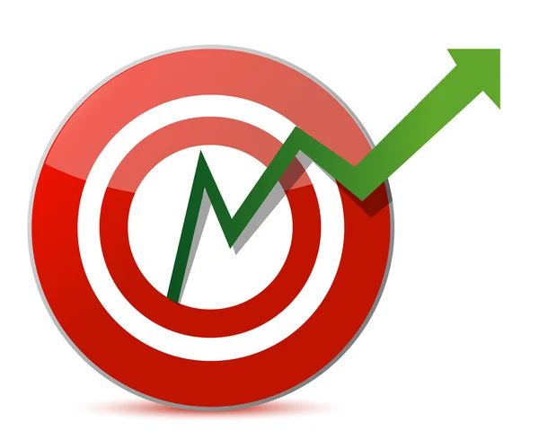 Business target marketing concept illustration — Stock Photo, Image