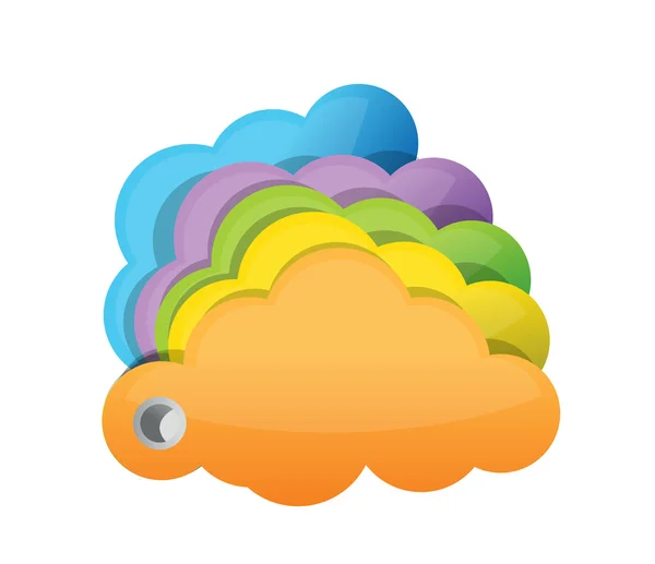 Multicolor wolken — Stockfoto