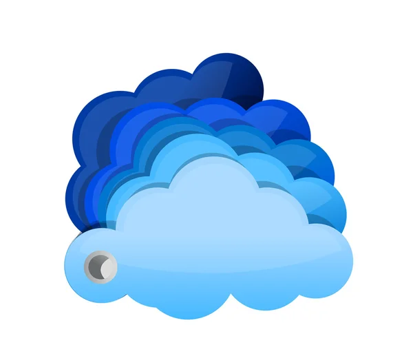 Glossy clouds — Stock Photo, Image