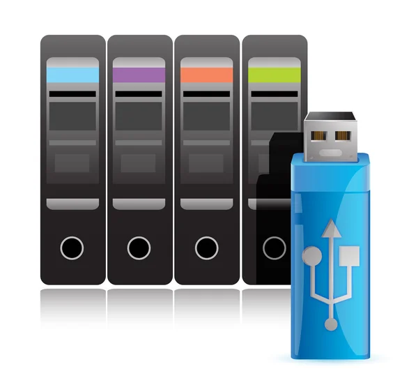 计算机 usb 磁盘驱动器 — 图库照片