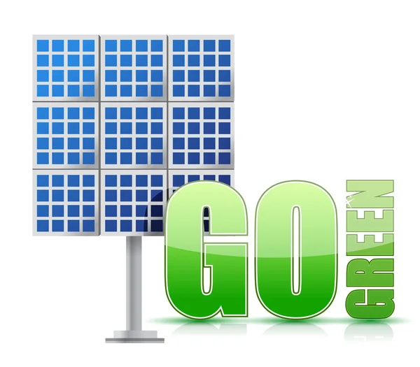 Renewable energy image solar panels- — Stock Photo, Image