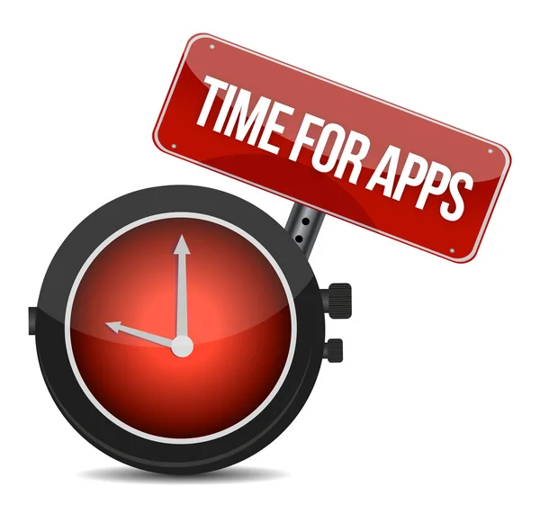Clock "Time for APPS" — Stock Photo, Image