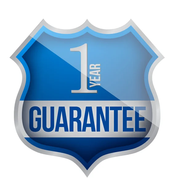 Guarantee label shield — Stock Photo, Image