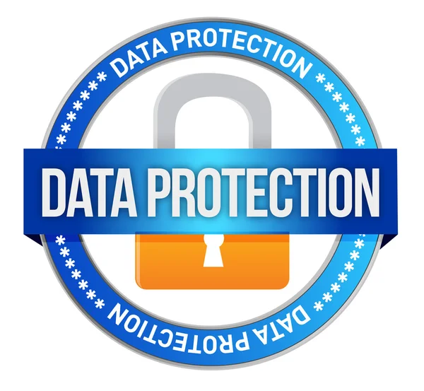 Icon Data Protection seal — Stock Photo, Image