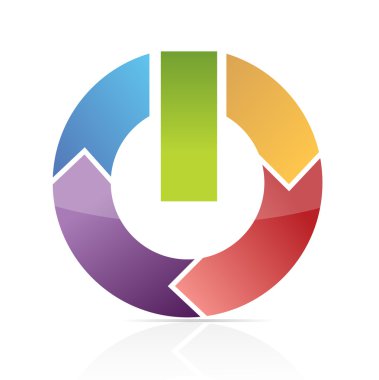 soyut güç sembolü ile barlar