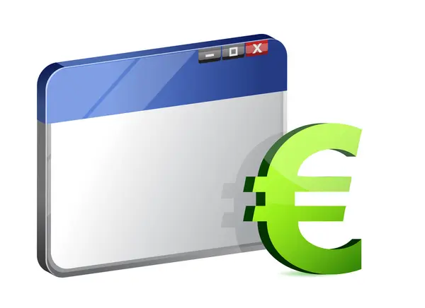 Valuta symbol webbläsare — Stockfoto
