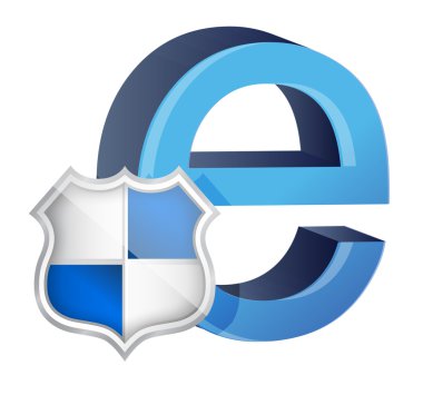 sembolü ile internet için kalkan