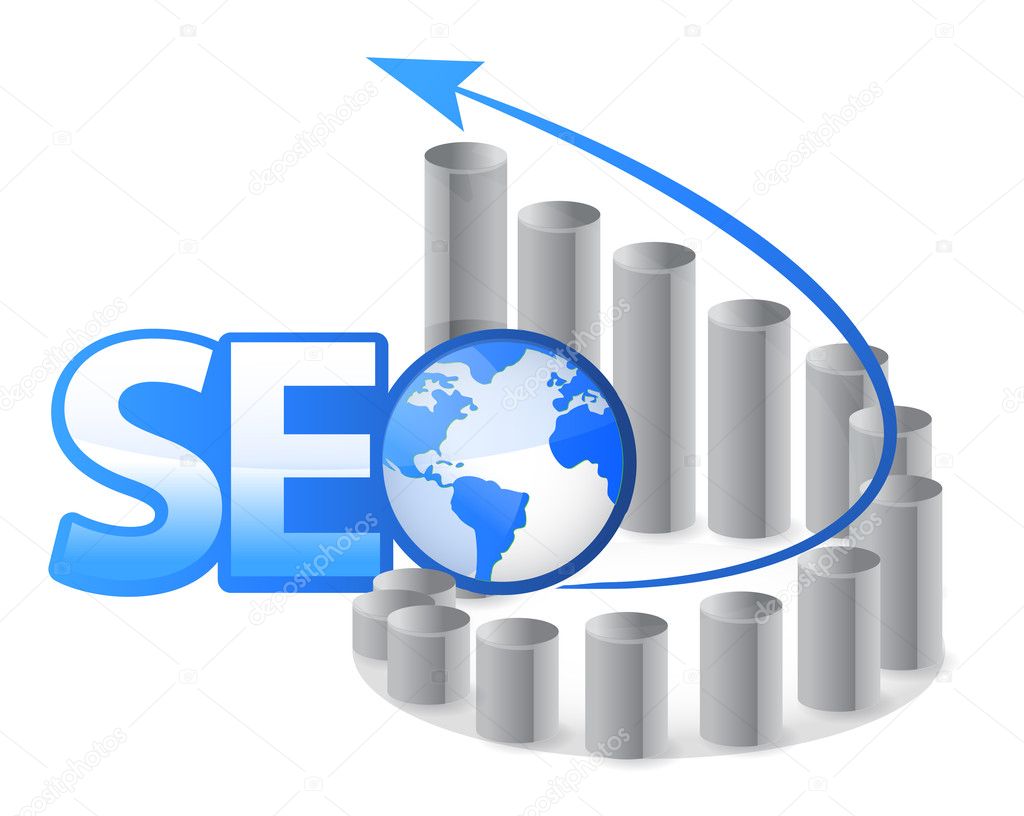 SEO - Search Engine Optimization with arrows