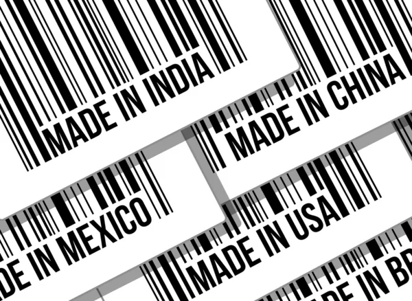 Barcode, trade war, business concept — Stock Photo, Image