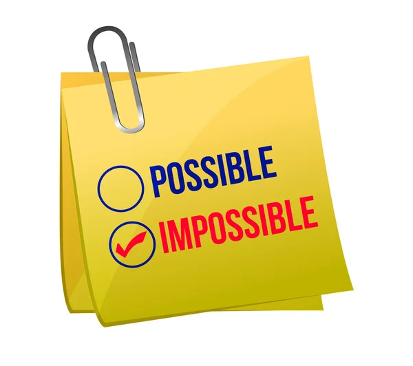 Posible contra imposible —  Fotos de Stock