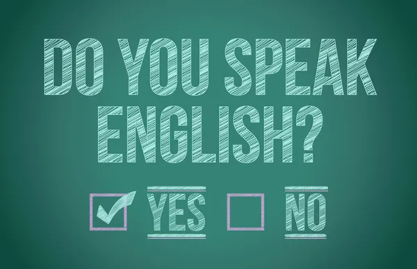 Mówisz po angielsku? — Zdjęcie stockowe