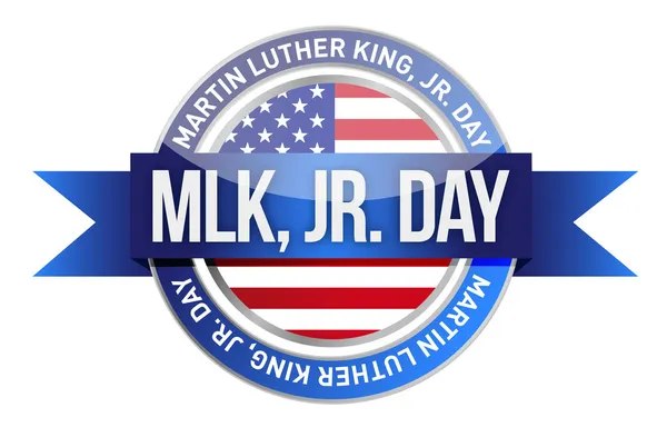 Martin luther king Jr oss sigill och banner — Stockfoto