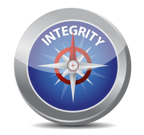 Integrity compass concept — Stock Photo, Image