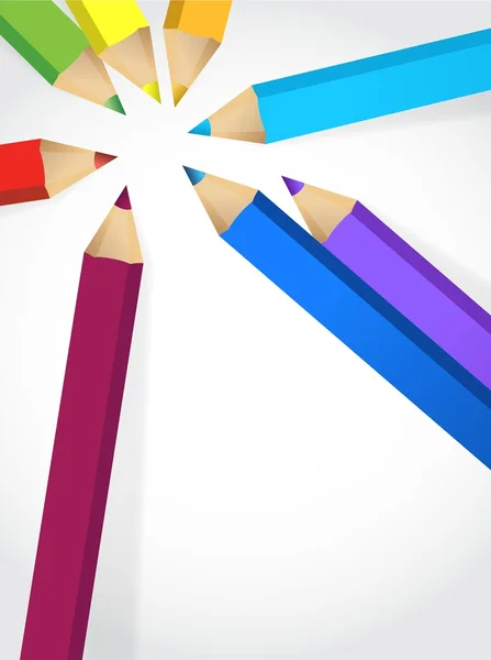 Creioane colorate — Fotografie, imagine de stoc