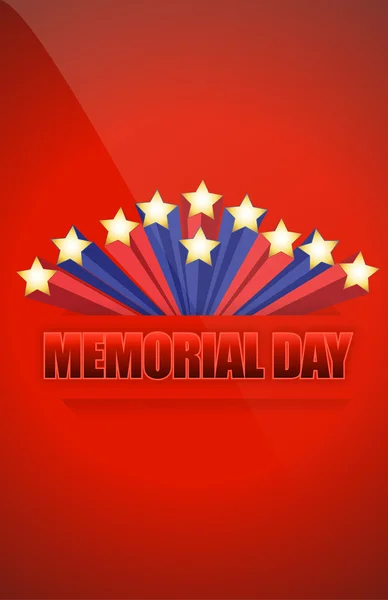USA Memorial day sign — Stock Photo, Image