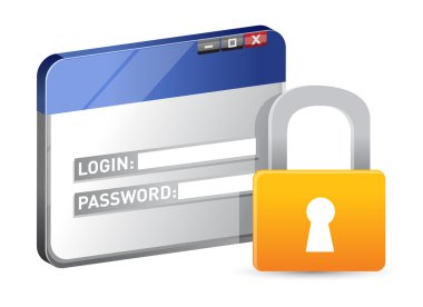 SSL protokolü kullanan güvenli Web sitesi giriş
