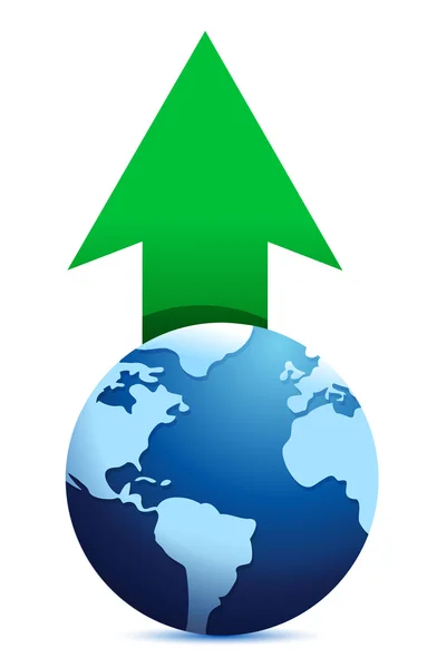 Download earth icon — Stock Photo, Image