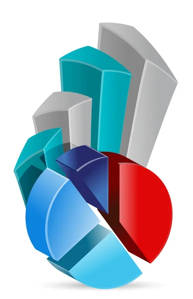 Cirkeldiagram business diagram — Stockfoto