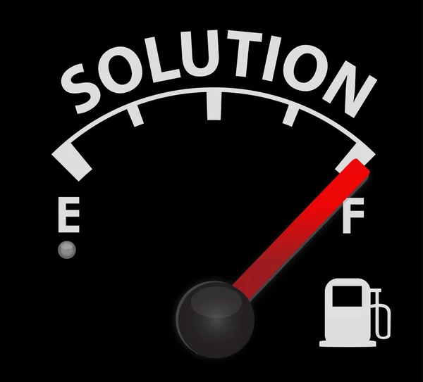 Solution speedometer — Stock Photo, Image