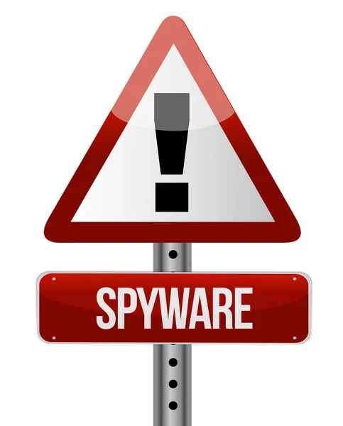 Знак "spyware" — стоковое фото