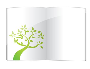 Açık kitap büyüyen bitki