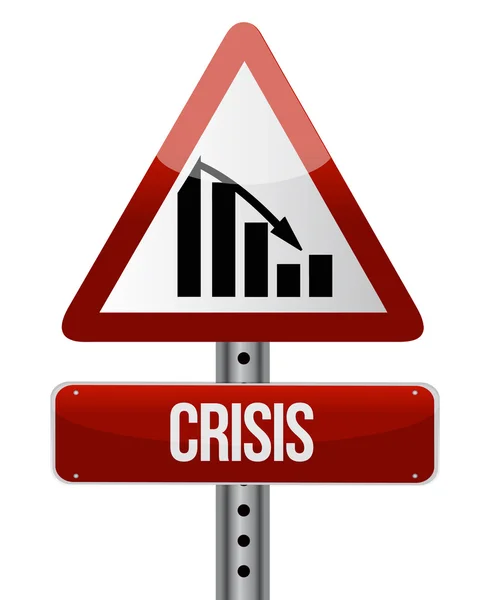 Downward trend concept crisis illustration design — Stock Photo, Image