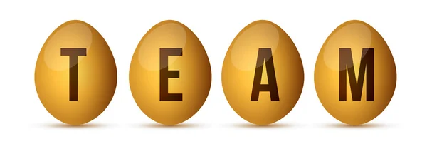 Egg team concept — Stock Photo, Image