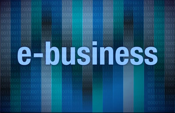 E-business på digital bakgrund — Stockfoto
