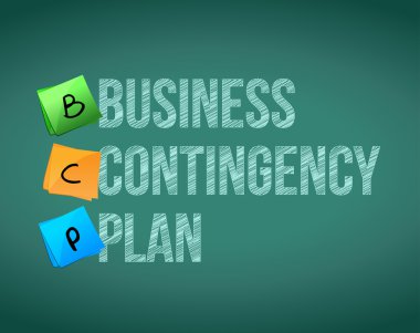 business contingency plan and post clipart