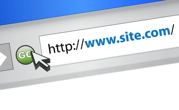 Site.com cadena URL — Foto de Stock