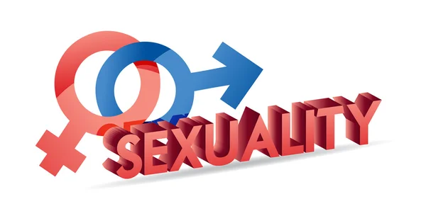Sexualitet manliga och kvinnliga symboler — Stockfoto