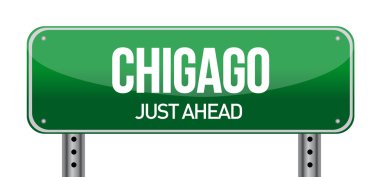Şikago'ya yol levhası