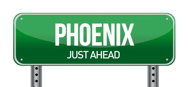 Phoenix verkeersbord — Stockfoto